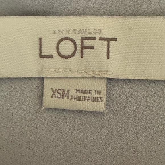 D-112 Loft White Pink & Gray Sleeveless Pullover‎ Summer Blouse Size XSM - Picture 10 of 13